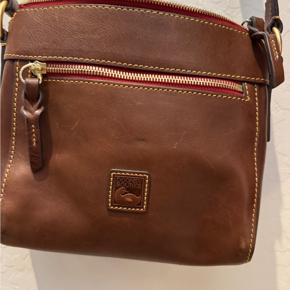 Dooney & Bourke Brown Leather Crossbody Bag